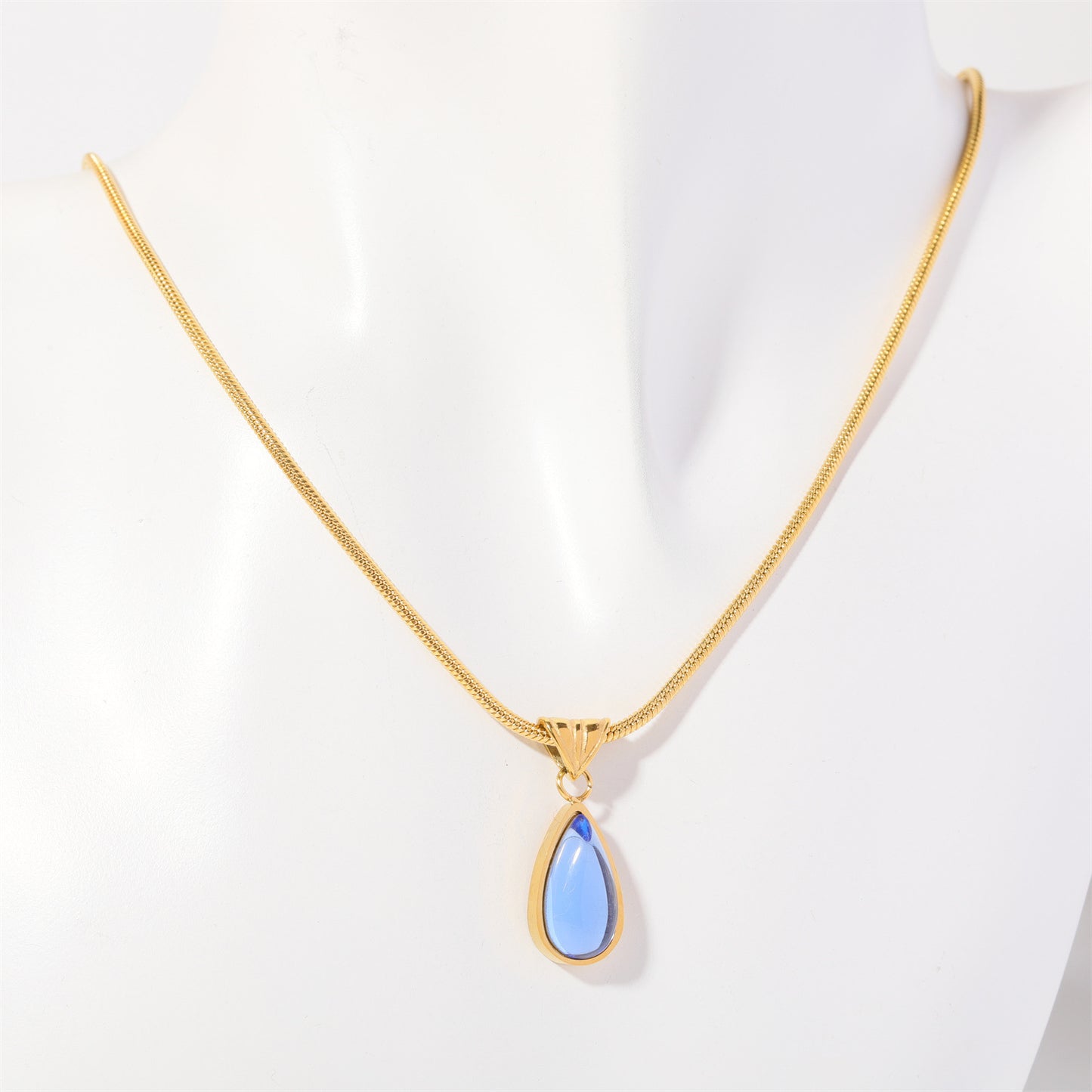 Water Drop Blue Ocean Necklace