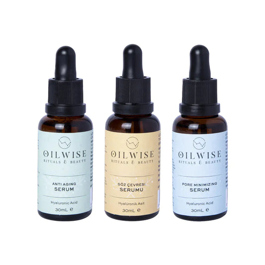 Oilwise Antiaging Serum & Pore Minimizing Serum & Eye Repair Serum Set