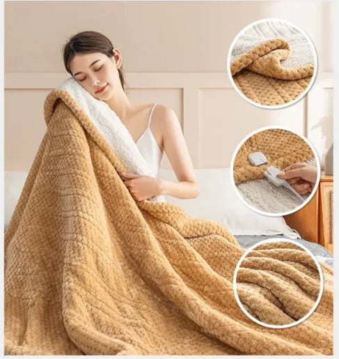 Cozy Heated Office Blanket – Winter Warmth & Comfort